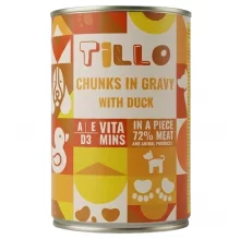 Konserv koertele Tillo Chunks in gravy Duck, 415 g