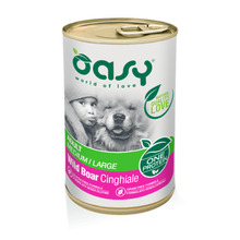 Konserv koertele Oasy Adult Medium & Large Wild Boar metssigaliha, 400 g