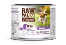 Märgtoit kutsikatele Raw Paleo Duck & Boar Puppy, 200 g
