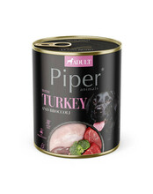 Märgtoit koertele Dolina Noteci Piper kalkuni ja brokoliga, 800 g