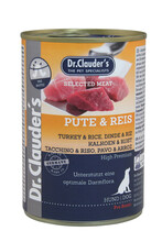 Konserv koertele Dr. Clauder's Turkey & Rice, 400 g