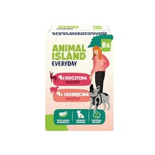 Koerapasteet Animal Island Everyday, 8 tk x 150 g (4 tk ulukilihaga, 4 tk lambalihaga)