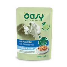 Konserv koertele Oasy Puppy & Junior kanaga, 100 g