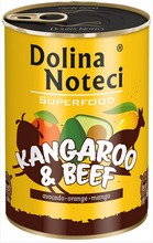 Konserv koertele Dolina Noteci Premium SuperFood känguru ja veiselihaga, 400 g