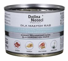 Märgtoit koertele Dolina Noteci Premium vasikaliha, tomati ja pastaga, 185 g