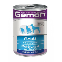 Gemon Light konserv täiskasvanud koertele tuunikalaga, 400 g x 6 tk