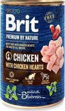 Konserv koertele Brit Premium by Nature kanaliha ja kanasüdamega, 400 g