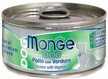 Märgtoit koertele Monge Natural Dog Chicken with Vegetable, 95 g