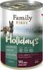 Konserv koertele Family First Holidays lambaliha, küülikuliha ja porgandiga, 400 g