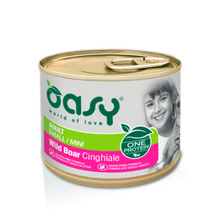 Konserv koertele Oasy Adult Mini Wild Boar metssigaliha, 200 g