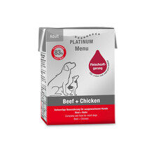 Konserv koertele Platinum pasteet veise- ja kanalihaga, 375 g