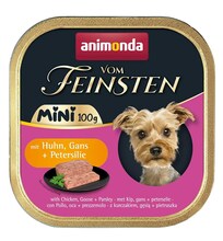 Märgtoit koertele Animonda Vom Feinsten Adult Mini kanaga, hanega ja peterselliga, 100 g