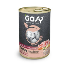 Konserv koertele Oasy Grain Free Adult Medium & Large kalkunilihaga, 400 g