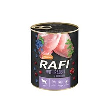 Märgtoit koertele Rafi küüliku, mustikate ja jõhvikatega, 800 g