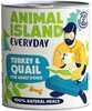 Märgtoit koertele Animal Island Everyday kalkuni ja vutiga, 800 g