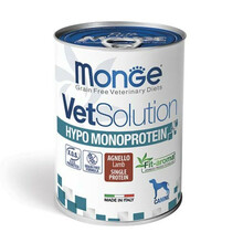 Konserv koertele Monge VetSolution Hypo Monoprotein lambaliha, 400 g