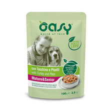 Konserv koertele Oasy Mature & Senior kalkuniga, 100 g