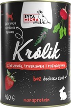 Märgtoit koertele Syta Micha Chef Rabbit naeri, maasika ja rosmariiniga, 400 g