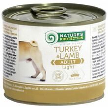 Konserv koertele NATURE'S PROTECTION kalkuni- ja lambalihaga, 200 g