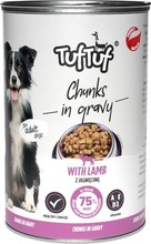 Märgtoit koertele TufTuf Chunks in gravy with lamb, 415 g
