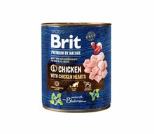 Konserv koertele Brit Premium by Nature Chicken with Hearts, 800 g