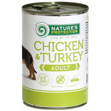 Konserv koertele Nature's Protection kanaliha ja kalkunilihaga, 400 g