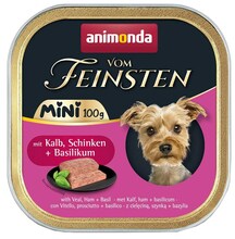Märgtoit koertele Animonda Vom Feinsten Adult Mini vasikaliha, sink ja basiilik, 100 g