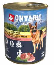 Märgtoit koertele Ontario Beef Pate with Herbs, 800 g