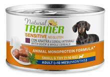 Märgtoit koertele Natural Trainer Sensitive Adult Mini pardiga, 150 g