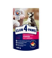 Konserv kutsikatele Club 4 Paws Premium kanaga tarretises, 100 g