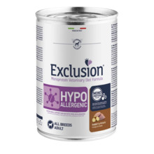 Konserv koertele Exclusion Hypoallergenic küüliku ja kartuliga, 400 g