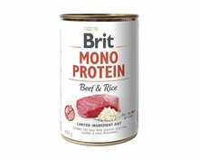 Konserv koertele Brit Care Mono Protein Beef & Rice, 400 g