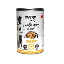 Märgtoit koertele Tuftuf Chunks in Gravy linnulihaga, 415 g