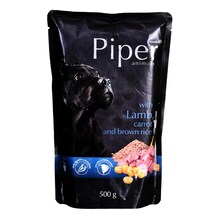 Märgtoit koertele Piper lambalihaga, porgandi ja pruuni riisiga, 500 g