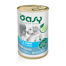 Konserv koertele Oasy Puppy Medium & Large lambalihaga, 400 g