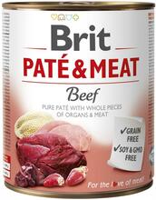Märgtoit koertele Brit Pate & Meat Beef, 800 g