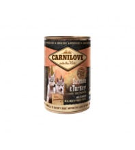 Konserv kutsikatele Carnilove Wild Meat Salmon & Turkey for Puppies, 400 g