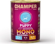 Märgtoit kutsikatele Champer Puppy Monoprotein Turkey, 400 g
