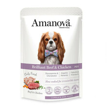 Konserv koertele Amanova Adult Brilliant veise ja kanaga, 100 g