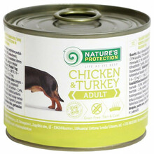Konserv koertele Nature's Protection kanaliha ja kalkunilihaga, 200 g