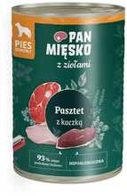 Märgtoit koertele Pan Mięsko pardipasteet ürtidega, 400 g