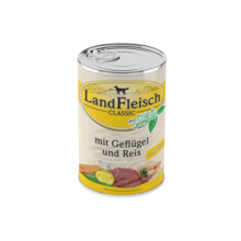 Konserv koertele LandFleisch linnuliha ja riisiga, 400 g