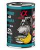 Märgtoit koertele Alpha Spirit WET sardiinide ja banaaniga, 400 g