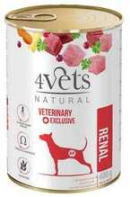 Märgtoit koertele 4Vets Natural Renal, 400 g