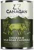 Konserv koertele Canagan Chicken & Wild Boar, 400 g