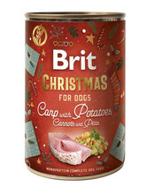 Konserv koertele Brit Mono Protein Christmas Dinner karbiga, 400 g