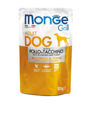 Märgtoit koertele Monge Grill kanaliha ja kalkuniga, 100 g