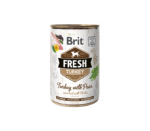 Konserv koertele Brit Fresh Turkey & Peas, 400 g