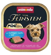 Märgtoit koertele Animonda Vom Feinsten Adult Mini linnuliha, lõhe ja tilliga, 100 g
