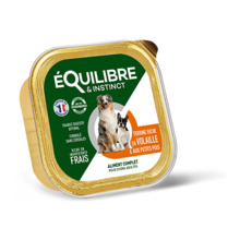 Konserv koertele Equilibre & Instinct Dog Volaille, 300 g